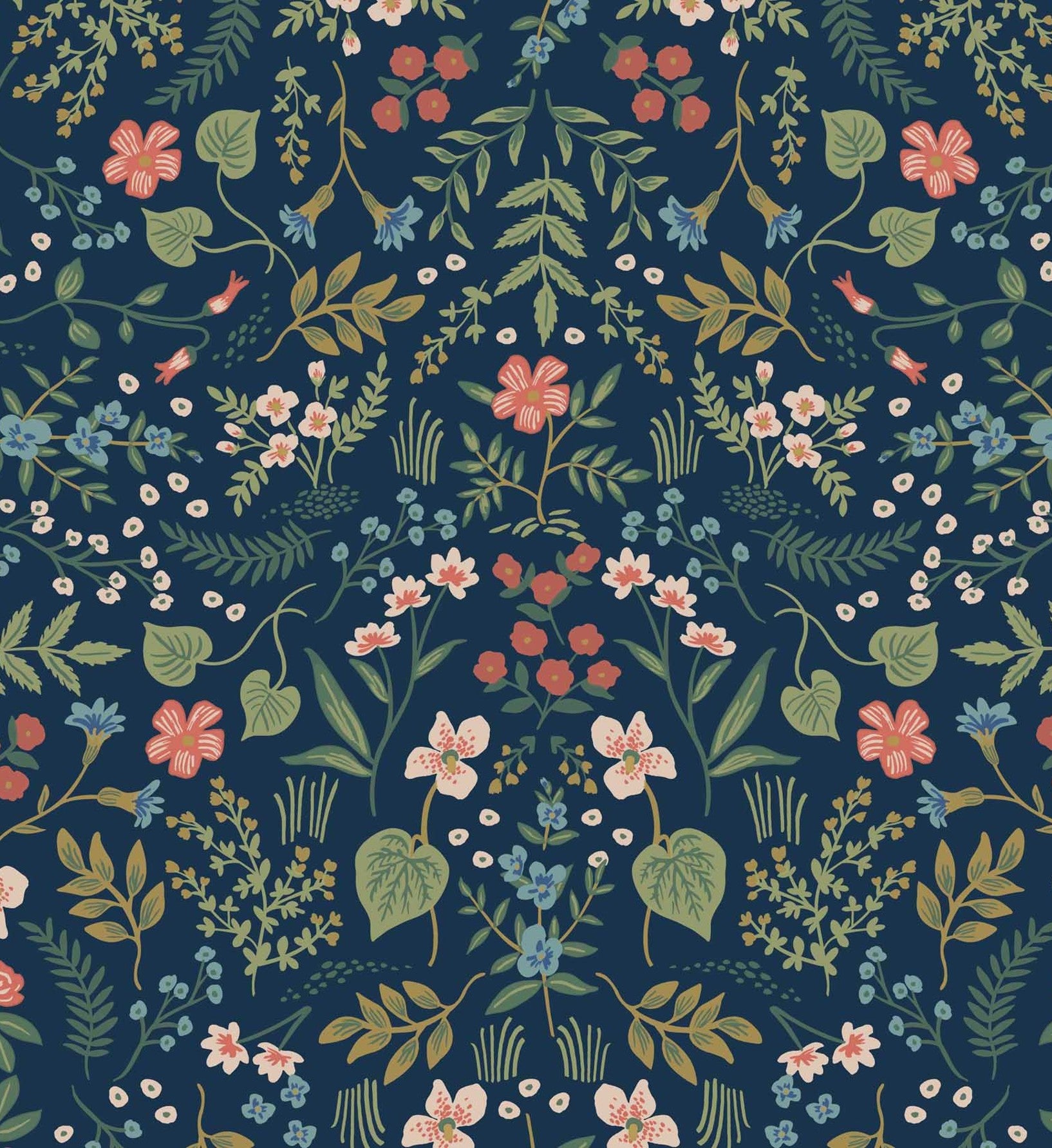 Wildwood Wallpaper - Navy - Image 4