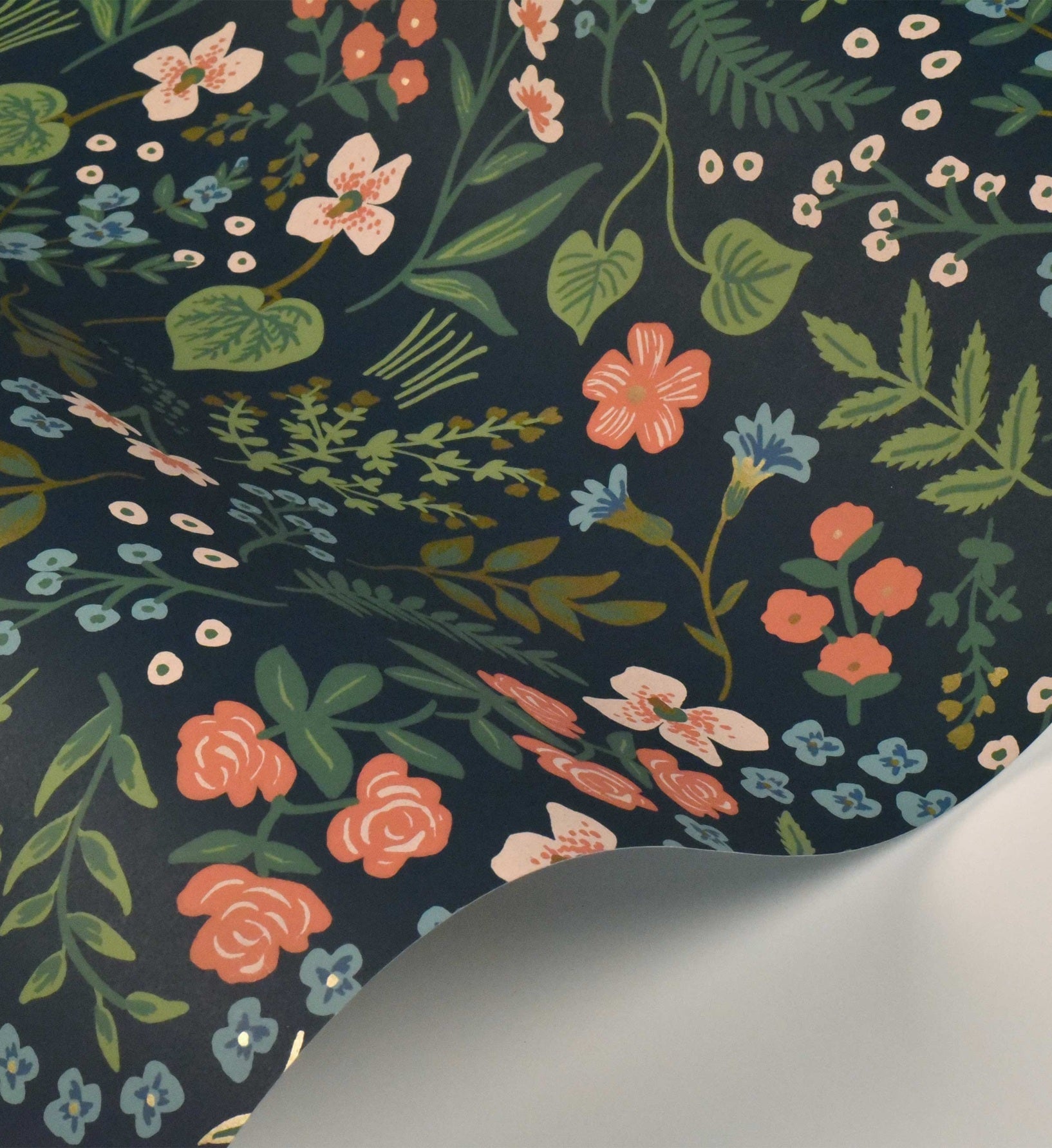 Wildwood Wallpaper - Navy - Image 3