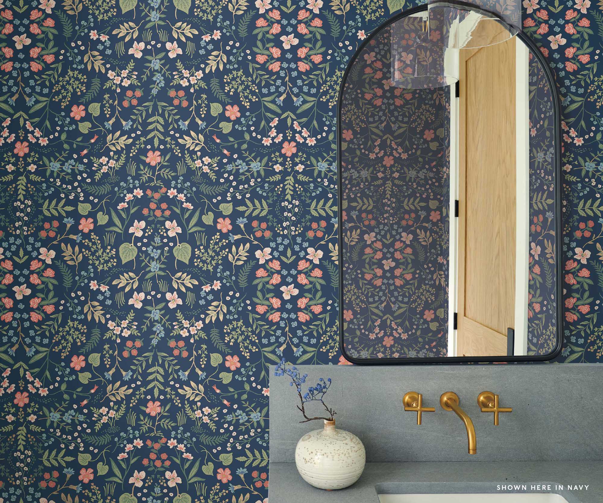 Wildwood Wallpaper Sample - Rose Multi - Image 3