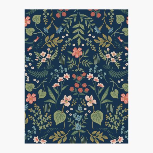 Wildwood Wallpaper Sample - Navy