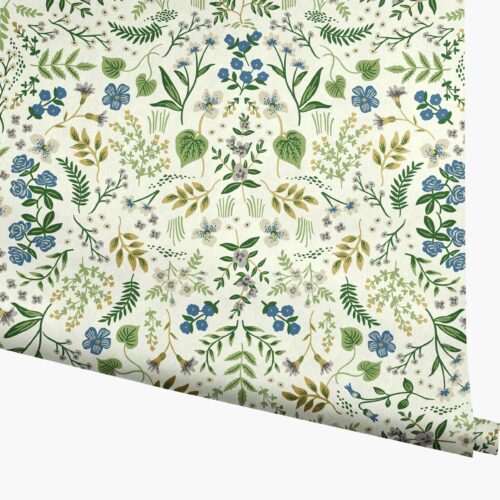 Wildwood Wallpaper - Blue & Green