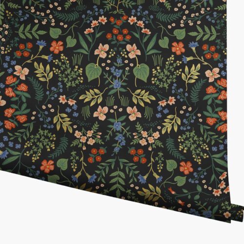 Wildwood Wallpaper - Black Multi