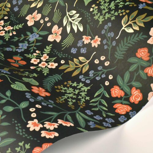 Alternative view of Wildwood Wallpaper Sample - Black Multi
