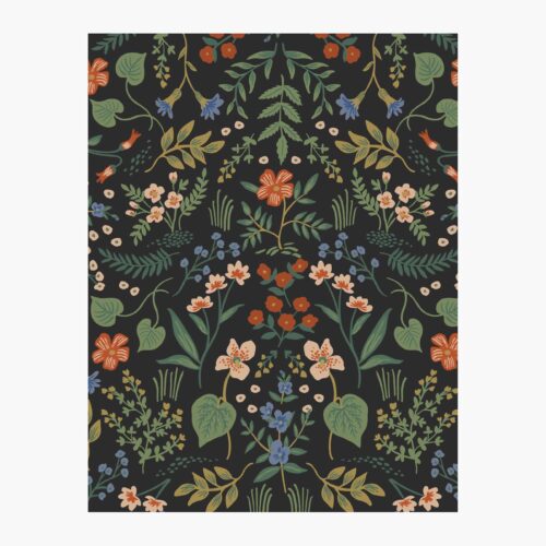 Wildwood Wallpaper Sample - Black Multi