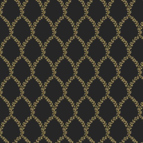 Alternative view of Laurel Wallpaper - Metallic Gold & Black
