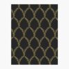 Laurel Wallpaper Sample - Metallic Gold & Black