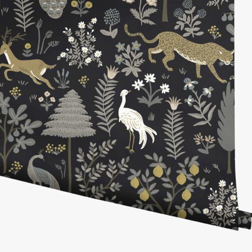 Menagerie Wallpaper - Black