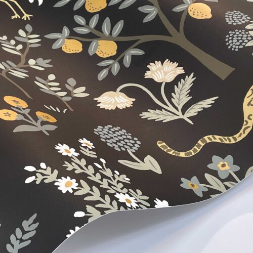 Alternative view of Menagerie Wallpaper Sample - Black