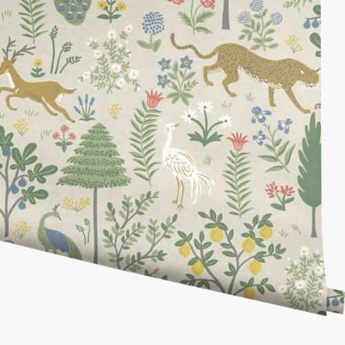 Menagerie Wallpaper - Cream
