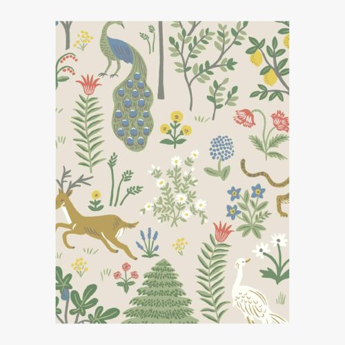 Menagerie Wallpaper Sample - Cream