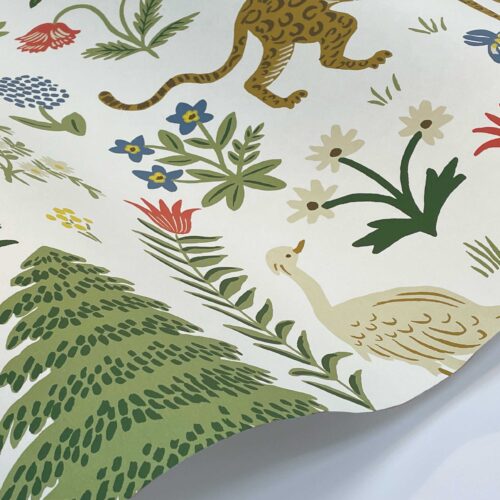 Alternative view of Menagerie Wallpaper Sample - White