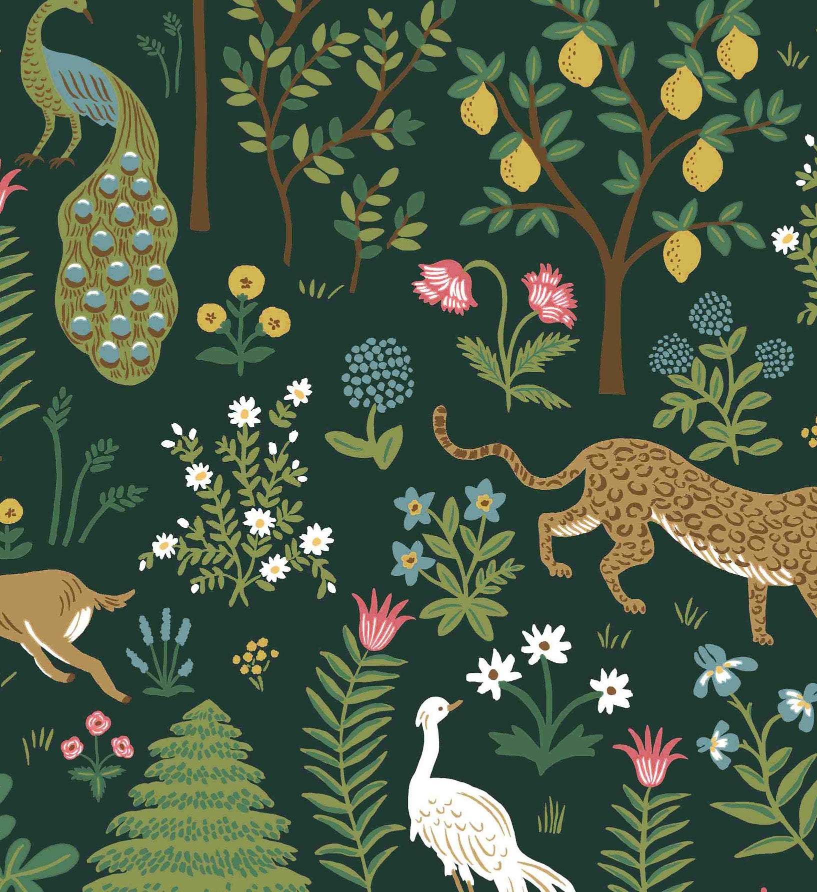 Menagerie Wallpaper - Emerald - Image 3