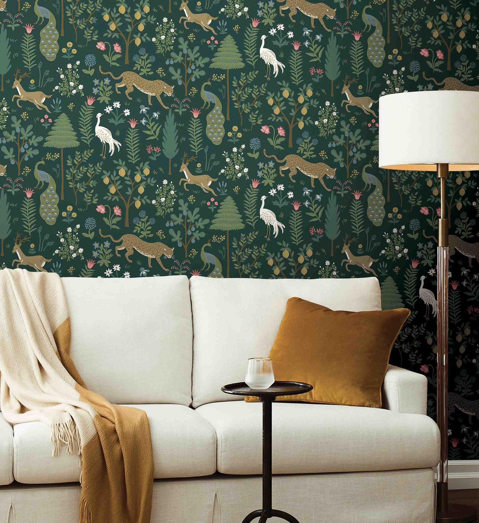 Menagerie Wallpaper - Emerald - Image 2