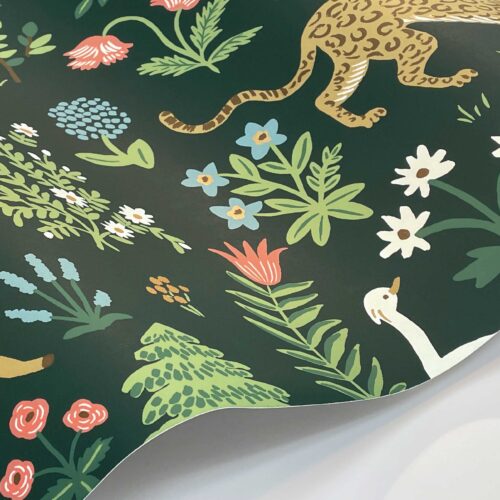 Alternative view of Menagerie Wallpaper Sample - Emerald