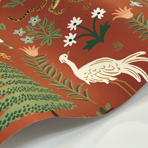 Alternative view of Menagerie Wallpaper Sample - Rust