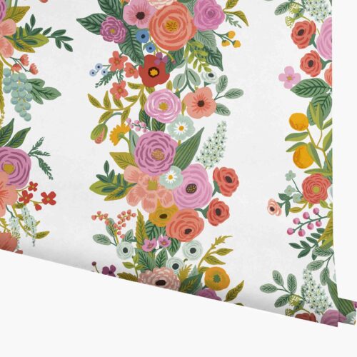 Garden Party Trellis Wallpaper - Rose Multi