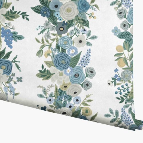 Garden Party Trellis Wallpaper - Indigo