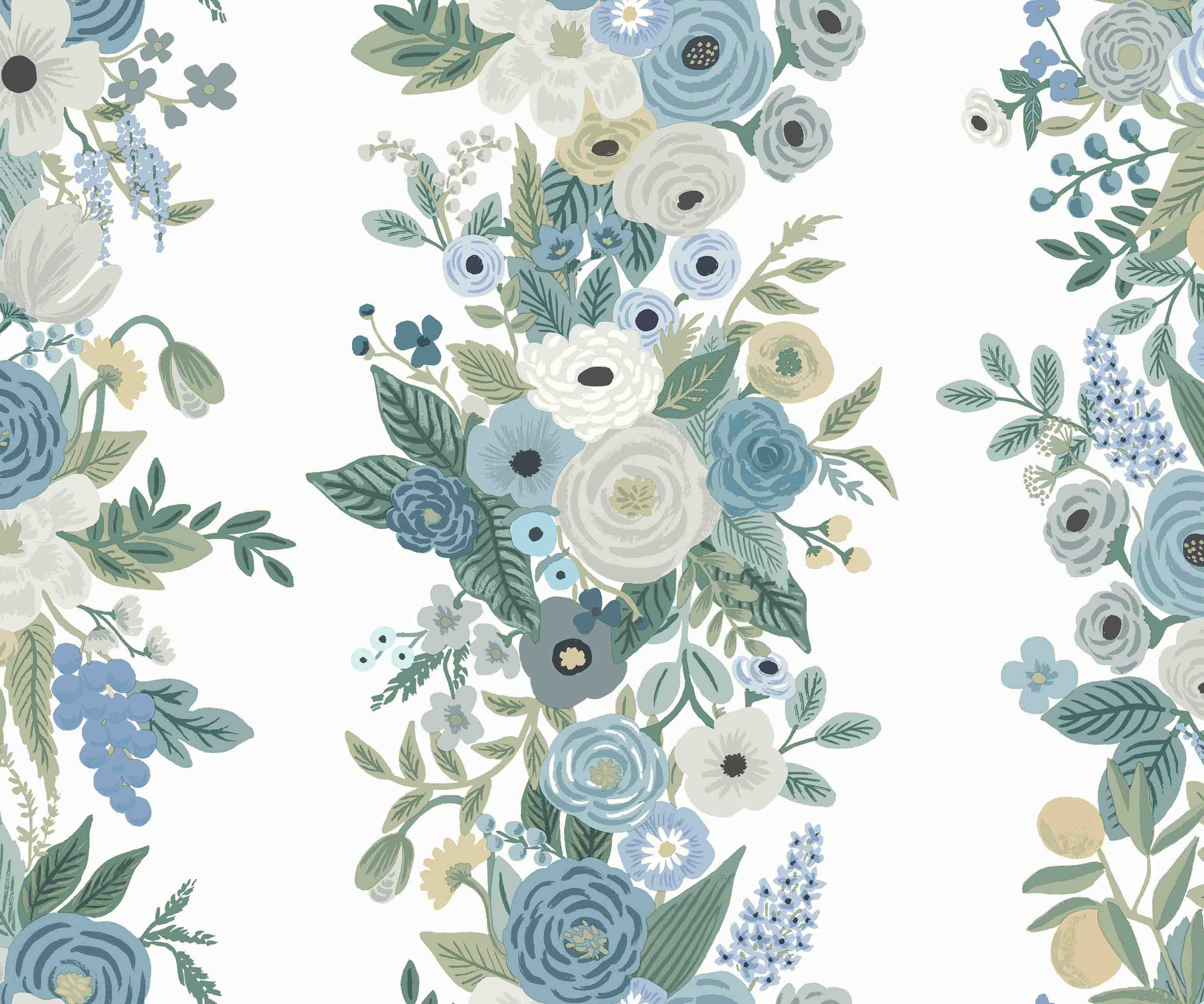 Garden Party Trellis Wallpaper - Indigo - Image 3