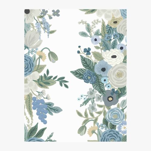 Garden Party Trellis Wallpaper Sample - Indigo