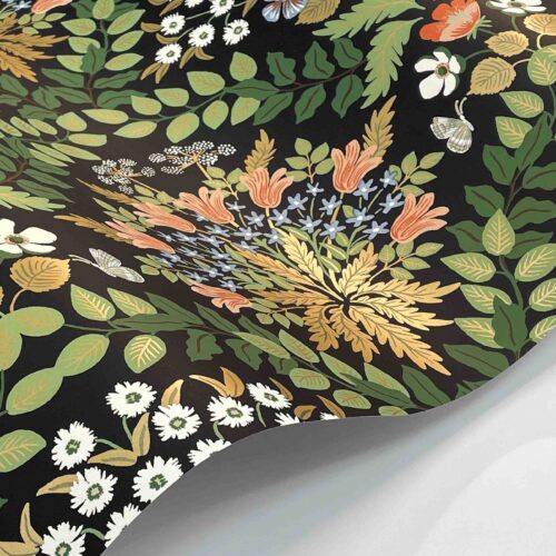 Alternative view of Bramble Wallpaper Sample - Black