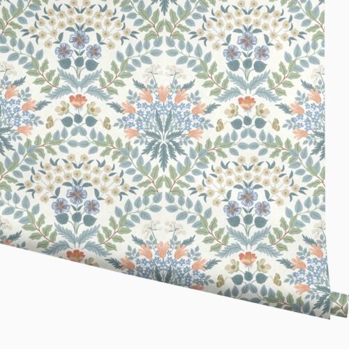 Bramble Wallpaper - White