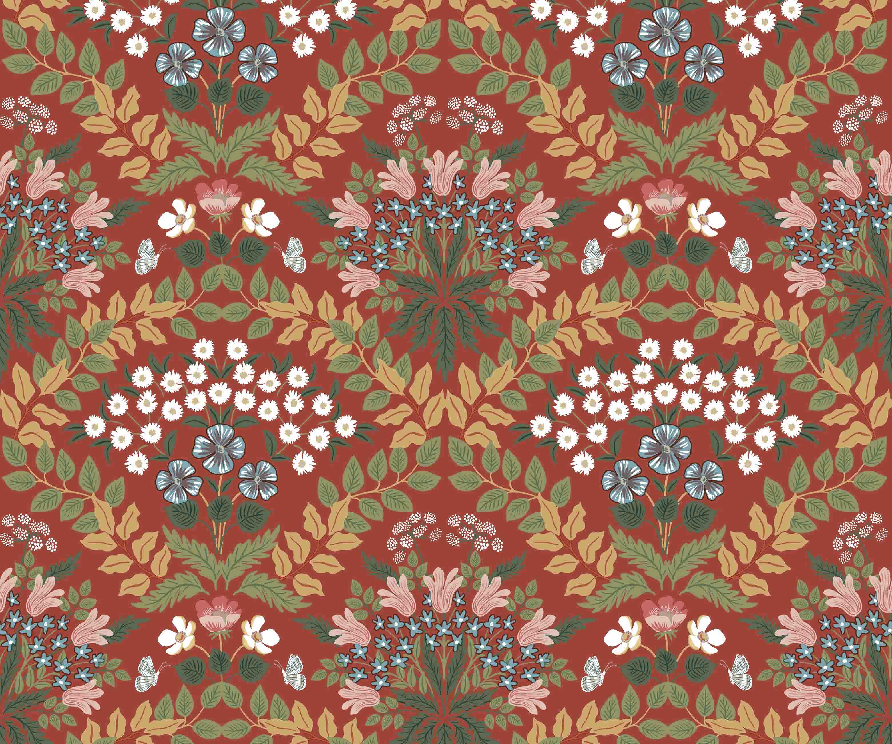 Bramble Wallpaper - Rust - Image 3