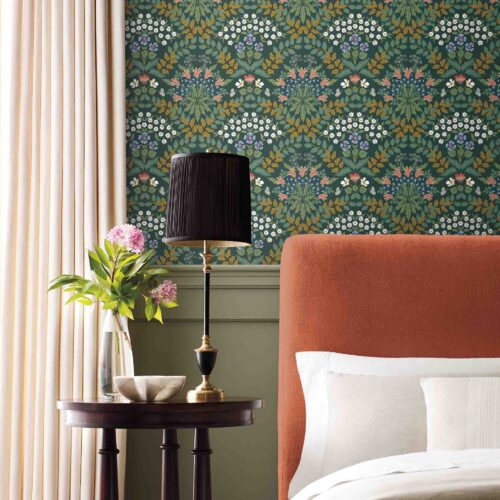 Alternative view of Bramble Wallpaper - Emerald
