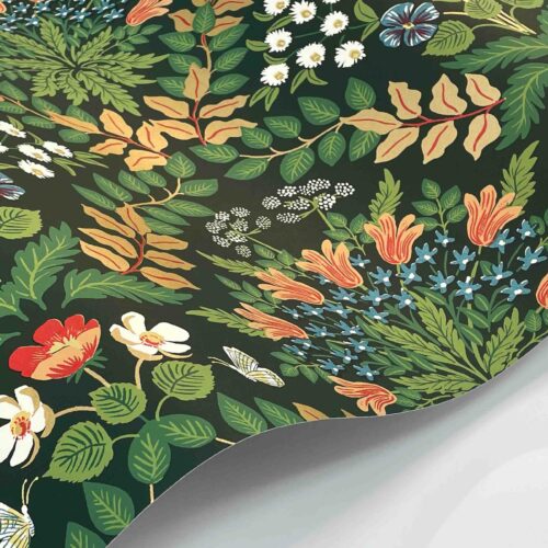 Alternative view of Bramble Wallpaper Sample - Emerald
