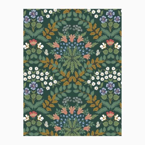 Bramble Wallpaper Sample - Emerald