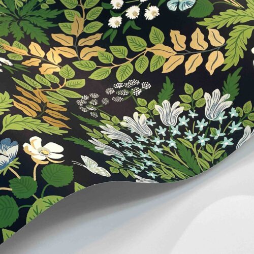 Alternative view of Bramble Wallpaper Sample - Navy