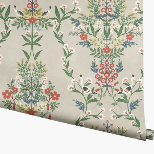 Luxembourg Wallpaper - Linen Multi