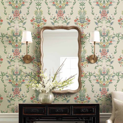 Alternative view of Luxembourg Wallpaper - Linen Multi