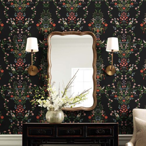 Alternative view of Luxembourg Wallpaper - Black Multi