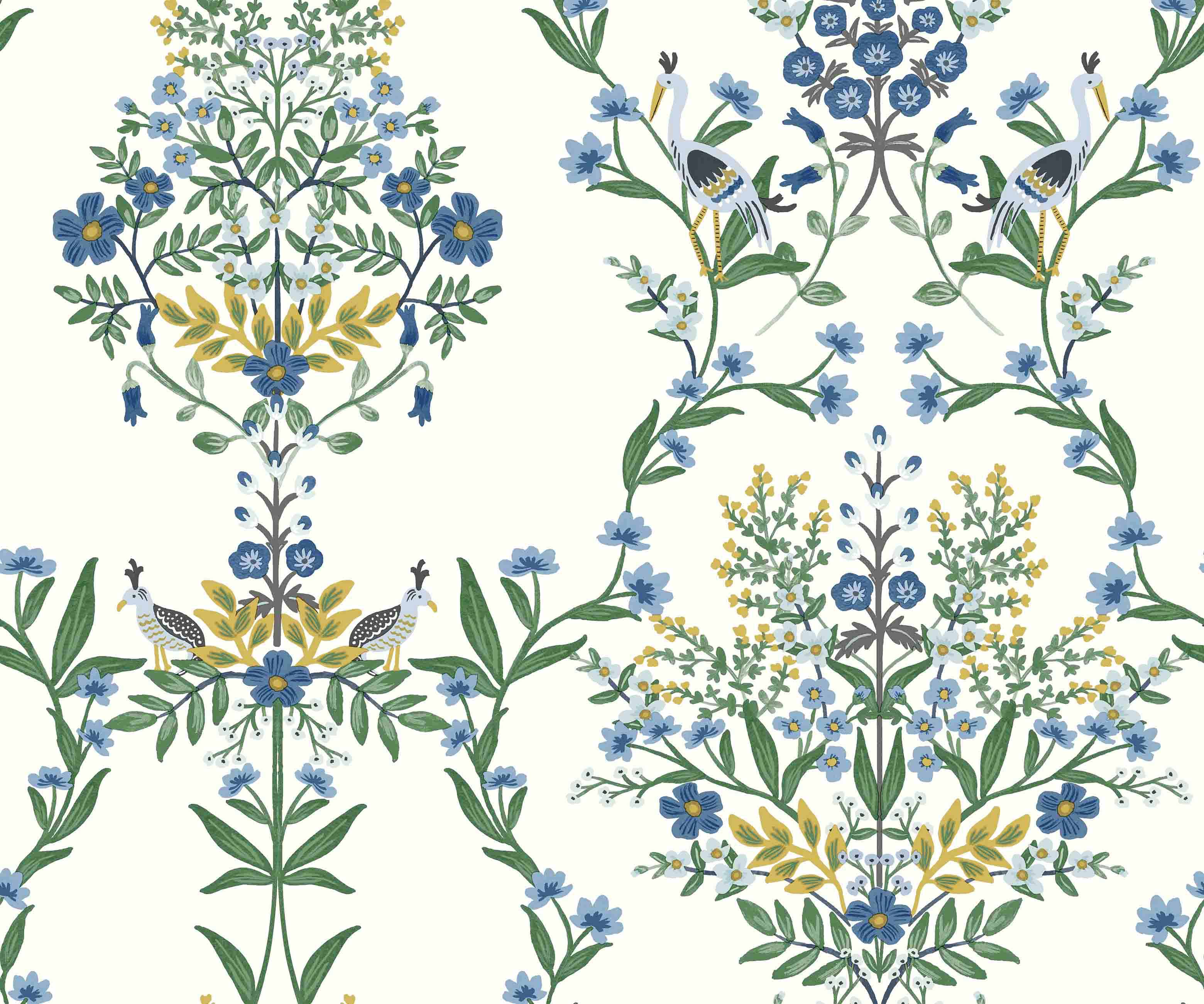 Luxembourg Wallpaper - Indigo - Image 3
