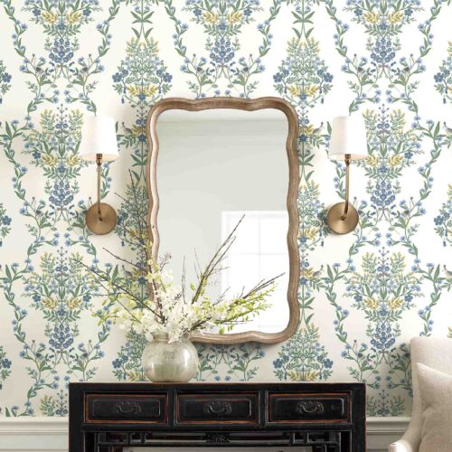 Alternative view of Luxembourg Wallpaper - Indigo