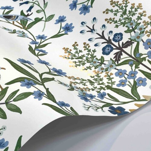 Alternative view of Luxembourg Wallpaper Sample - Indigo