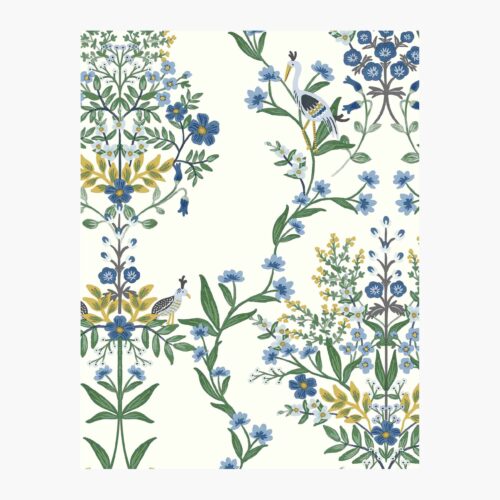 Luxembourg Wallpaper Sample - Indigo