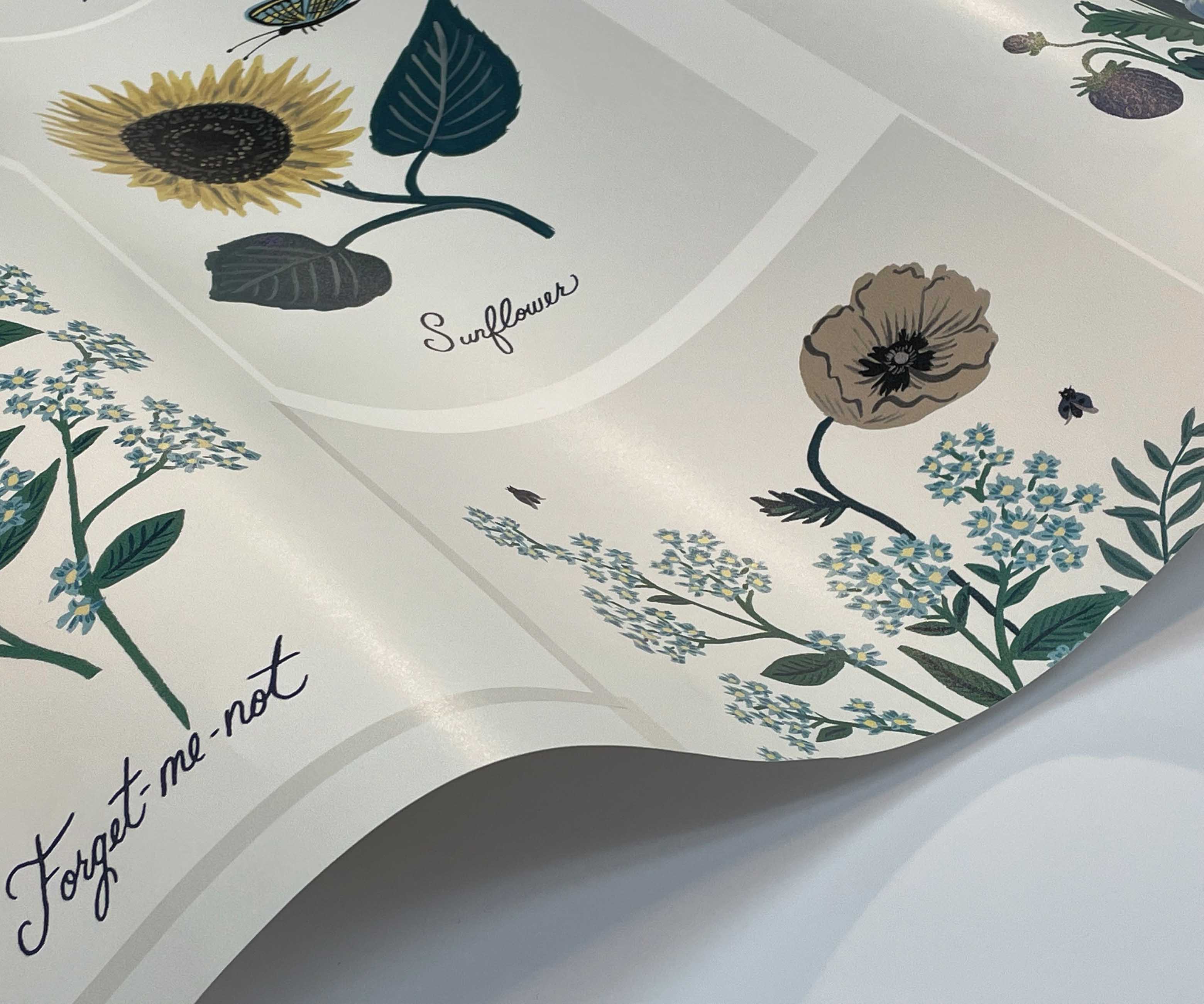 Botanical Prints Wallpaper - Indigo - Image 4
