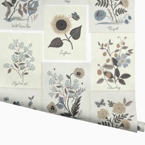 Botanical Prints Wallpaper - Linen