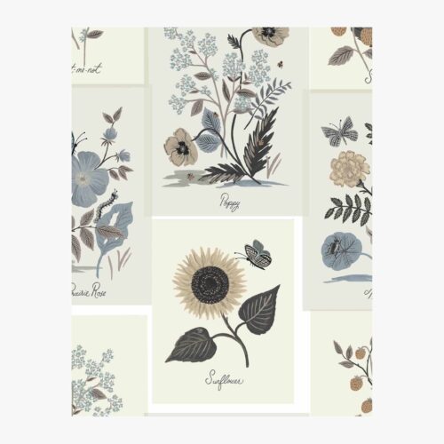Botanical Prints Wallpaper Sample - Linen