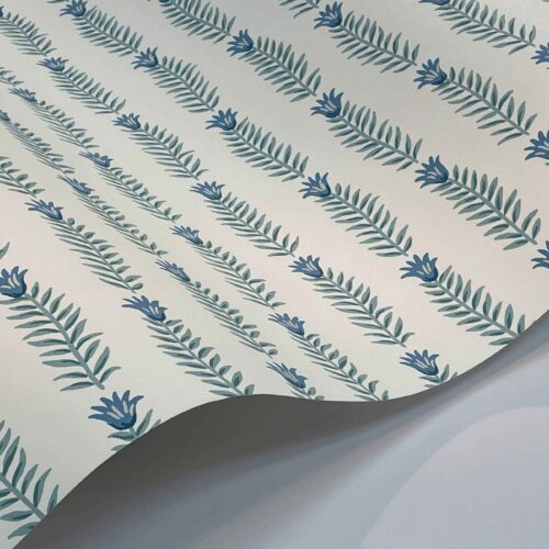 Alternative view of Eden Wallpaper Sample - Indigo