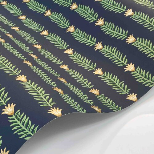 Alternative view of Eden Wallpaper Sample - Navy