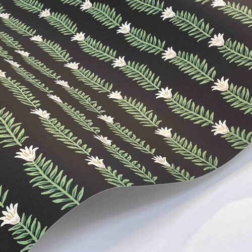 Alternative view of Eden Wallpaper Sample - Black