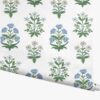 Mughal Rose Wallpaper - Indigo