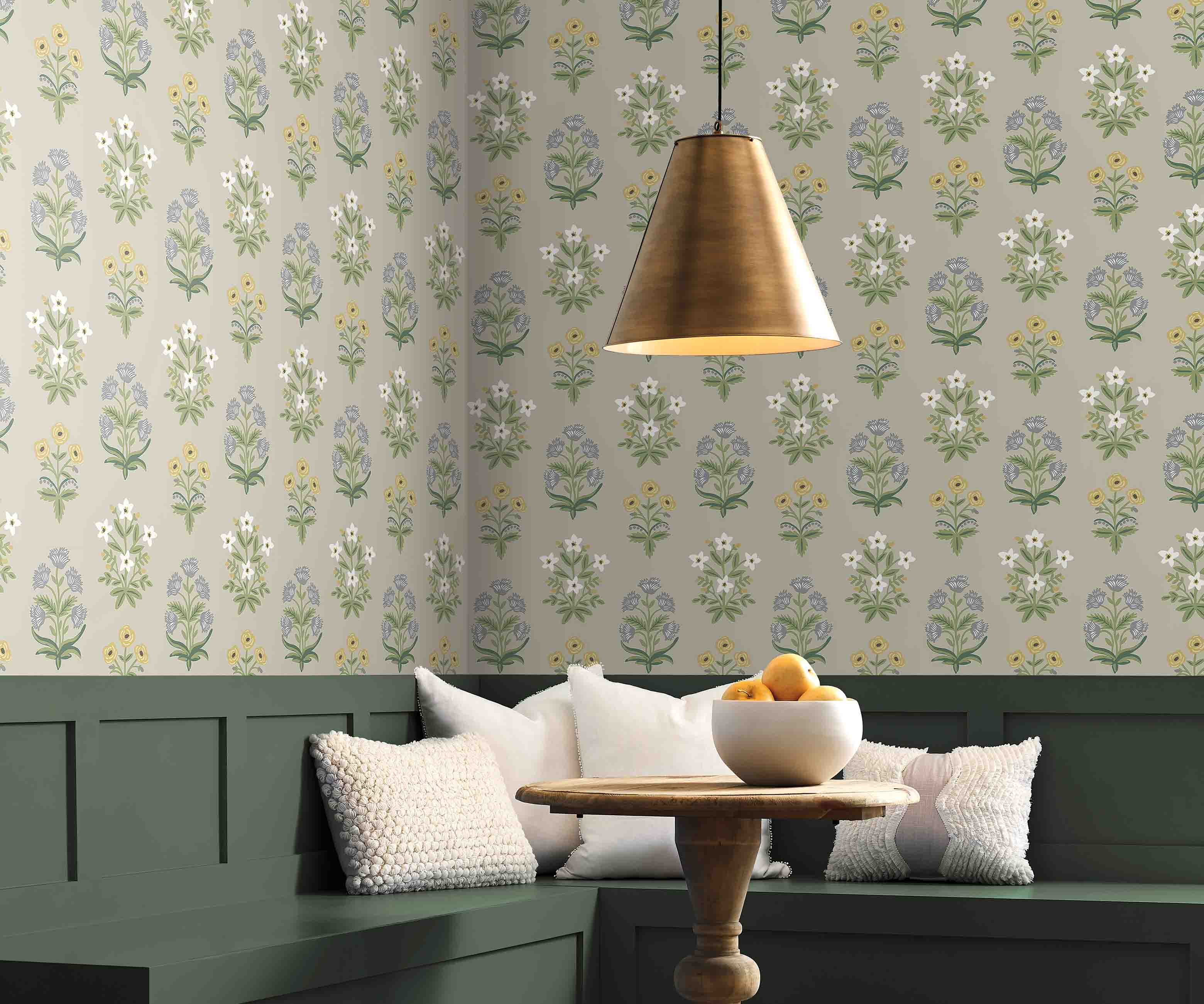Mughal Rose Wallpaper - Linen - Image 4