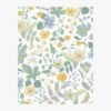 Strawberry Fields Wallpaper Sample - Blue & Green
