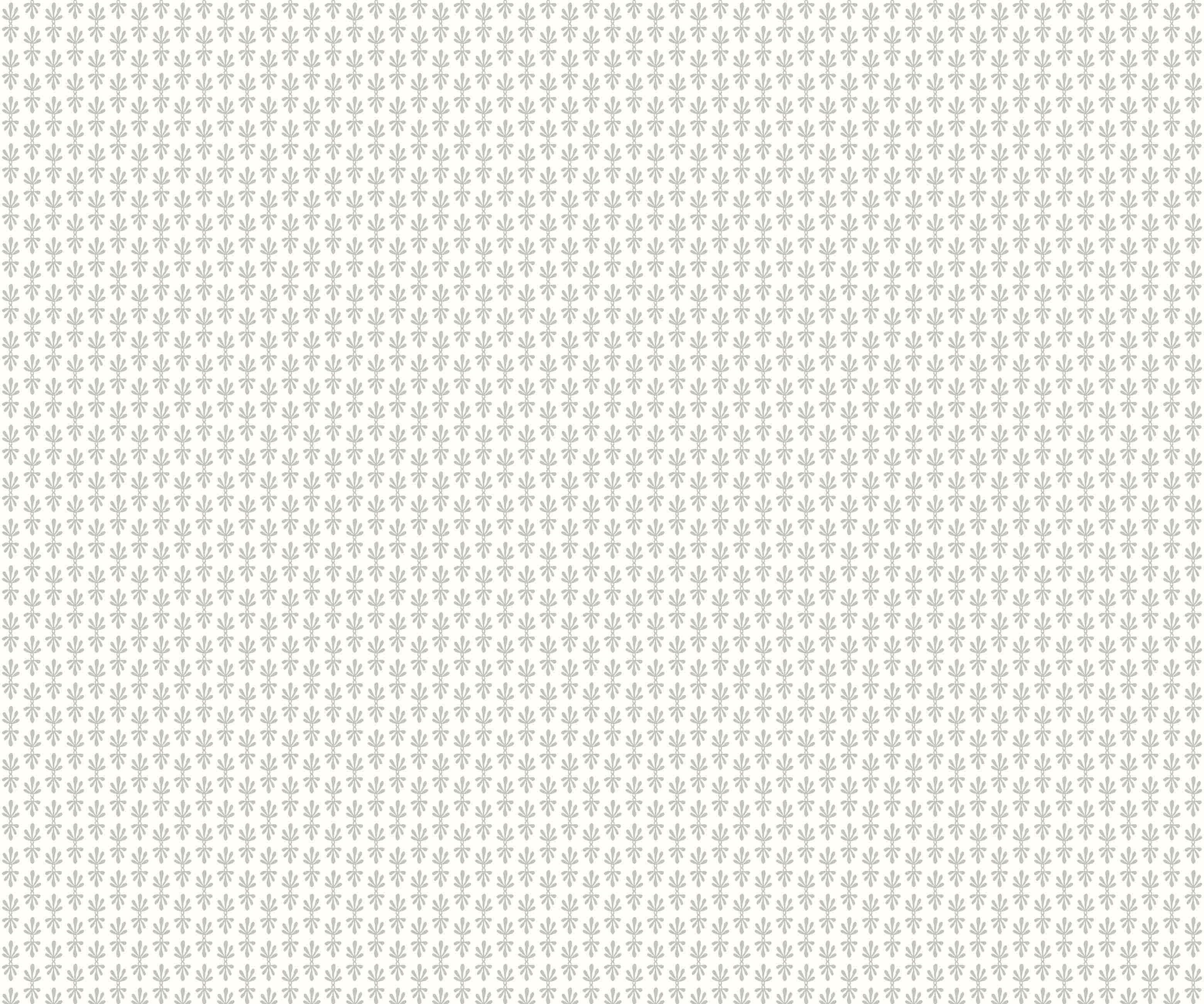 Petal Wallpaper - White & Metallic Silver - Image 2