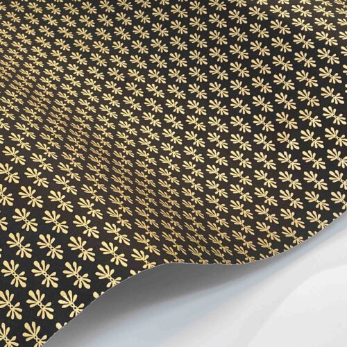 Alternative view of Petal Wallpaper Sample - Black & Metallic Gold