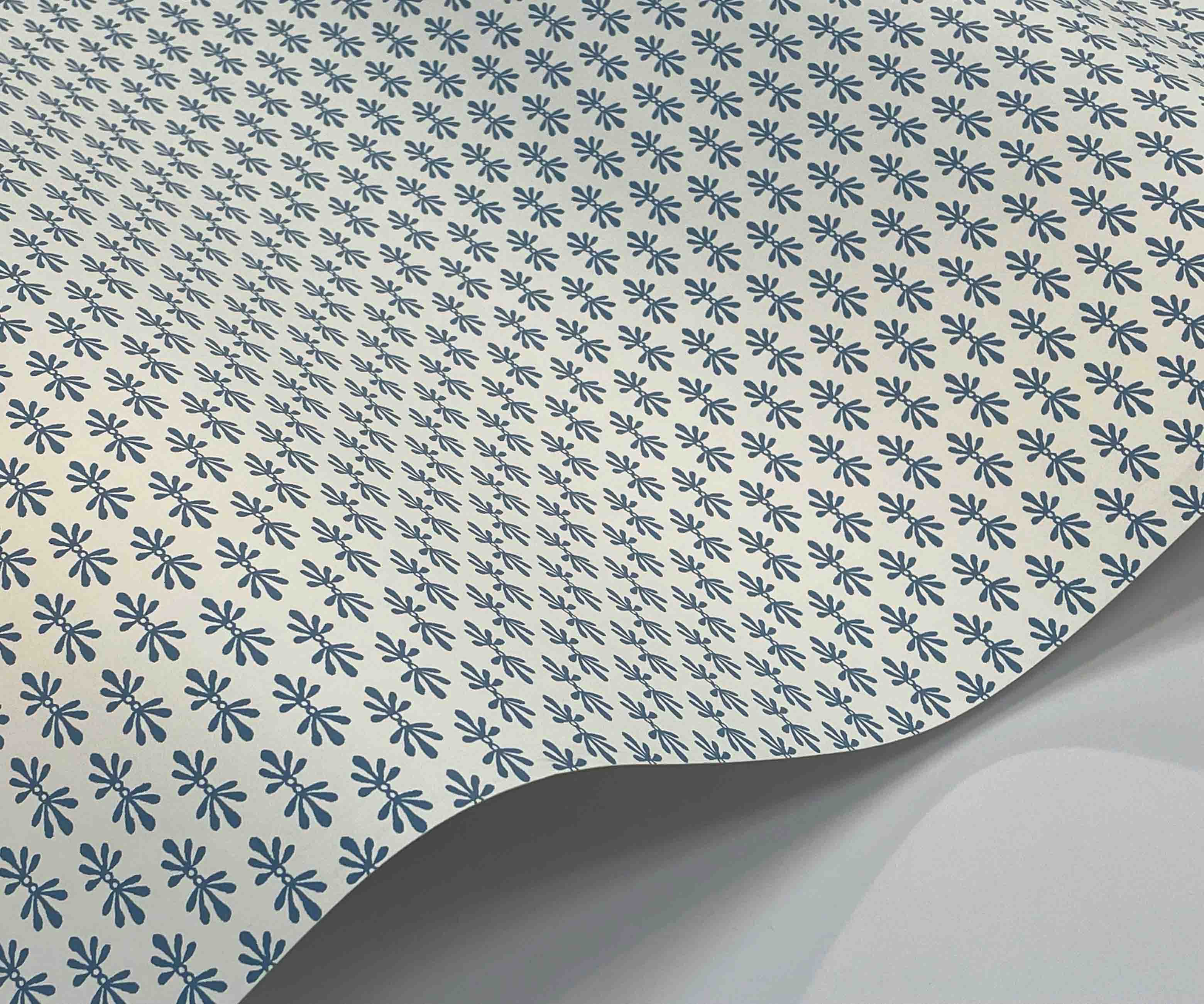 Petal Wallpaper - White & Blue - Image 3