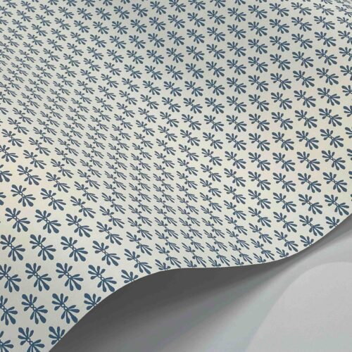 Alternative view of Petal Wallpaper Sample - White & Blue